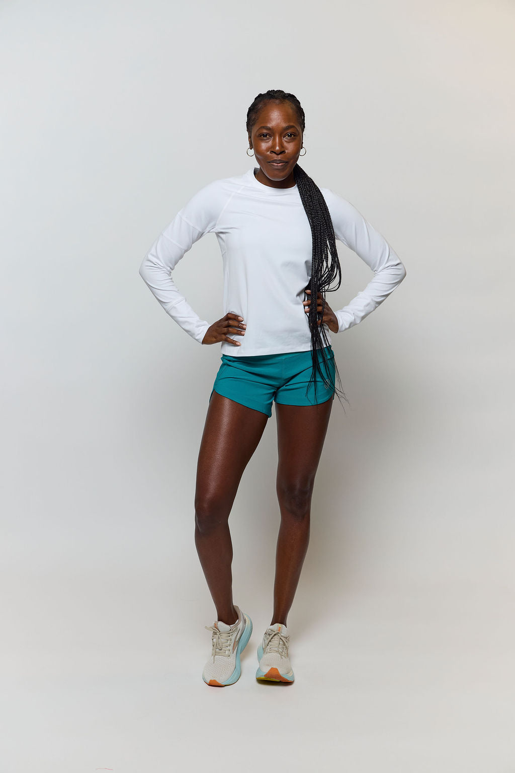 Foudy 2.0 Women's Long Sleeve Athletic Top in White view 8 - Foudy Women'S Soccer
