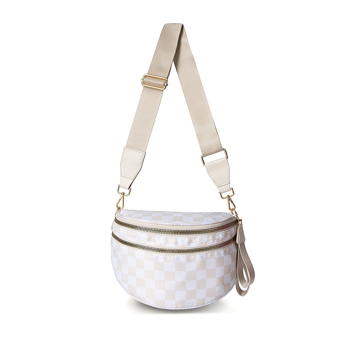 Frankie Oversize Double Zip Print Crescent Sling view 14 (bag)