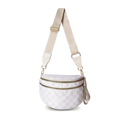 Frankie Oversize Double Zip Print Crescent Sling view 14 (bag)