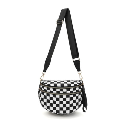 Frankie Oversize Double Zip Print Crescent Sling view 15 (bag)