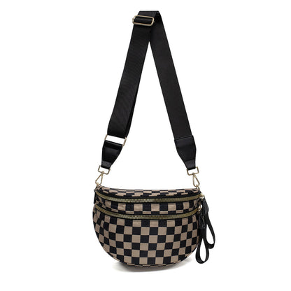 Frankie Oversize Double Zip Print Crescent Sling view 16 (bag)