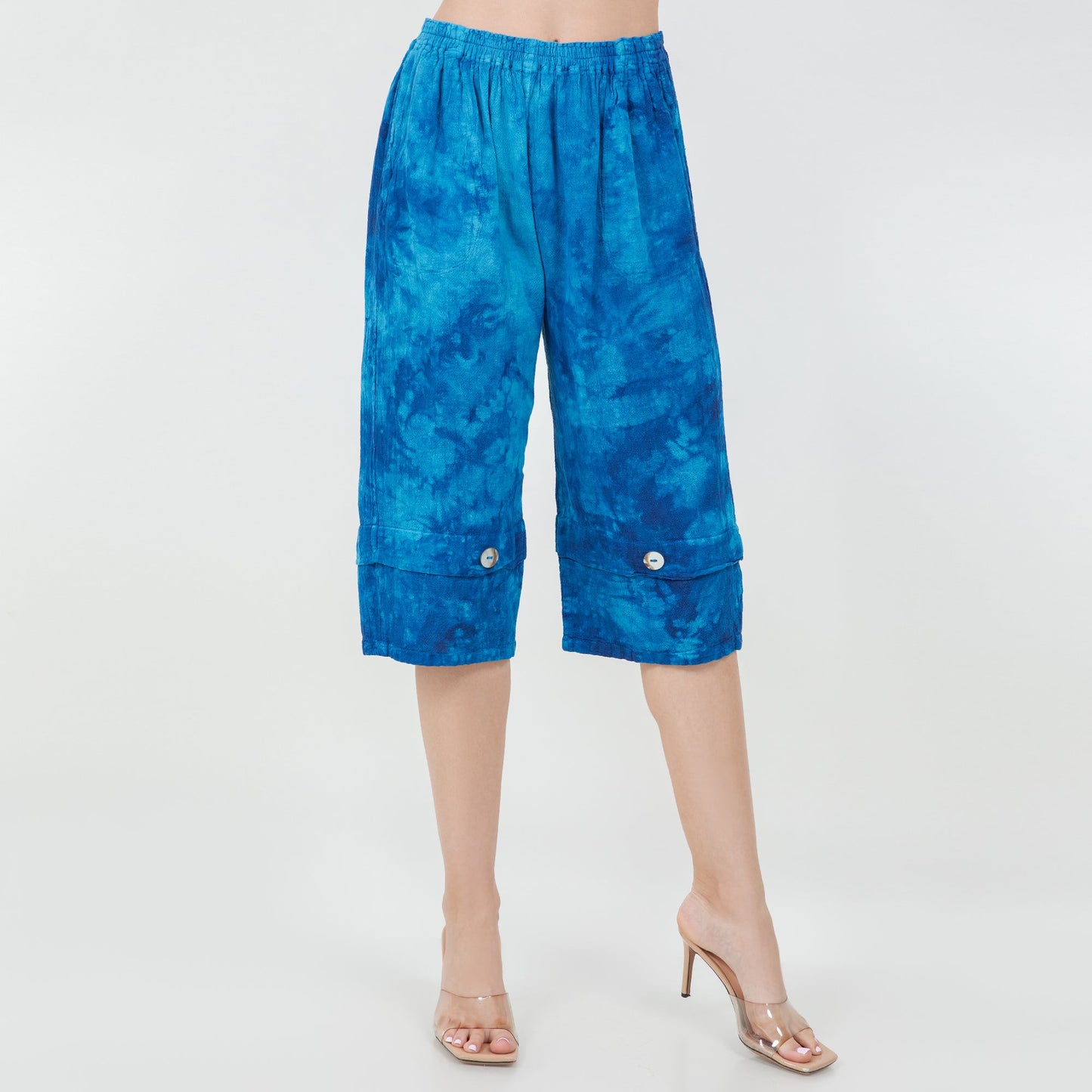 Gail Capri Pant with Pockets! 100% Cotton Gauze in 0 (XS/S) (bottom)