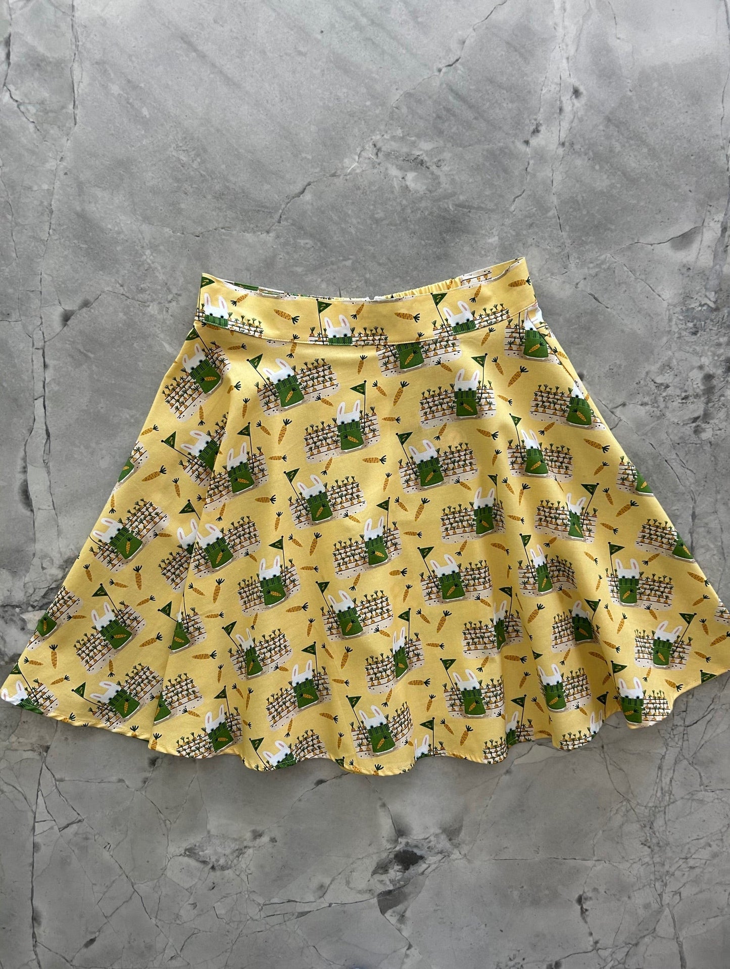 Garden Bunny Skater Skirt in M view 3 - Bunny Garden Dress