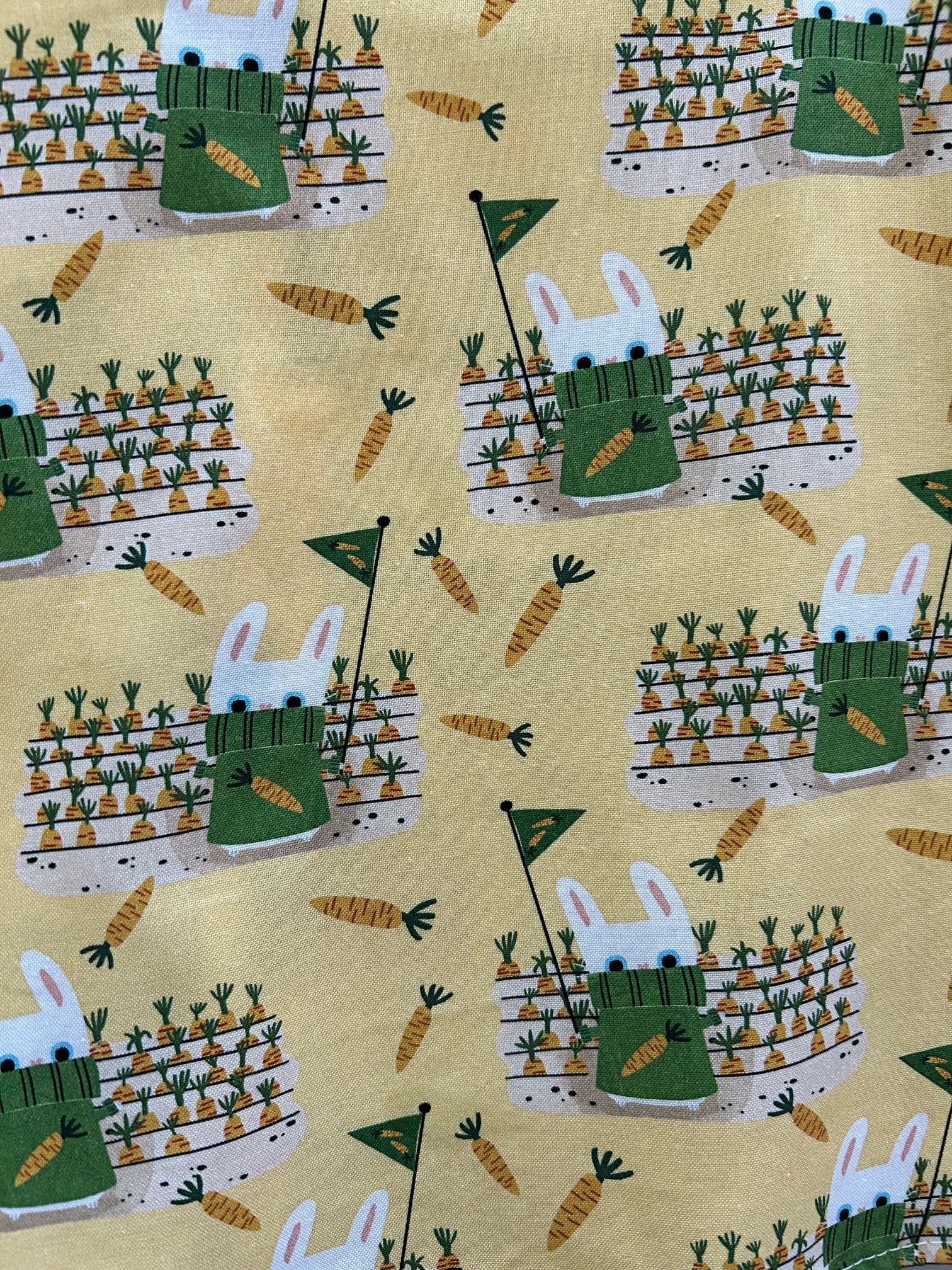 Garden Bunny Skater Skirt in S view 2 - Bunny Garden Dress
