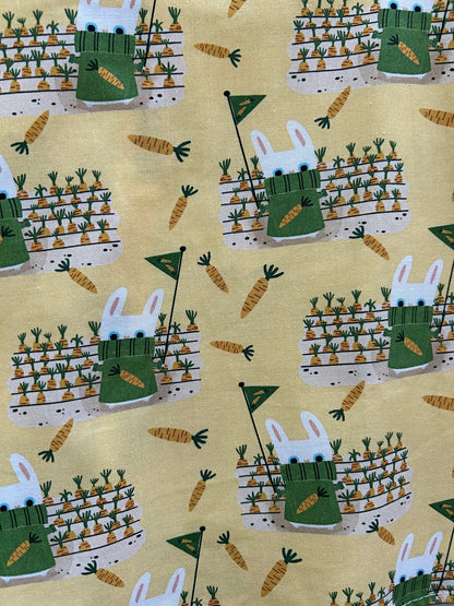 Garden Bunny Skater Skirt in S view 2 - Bunny Garden Dress