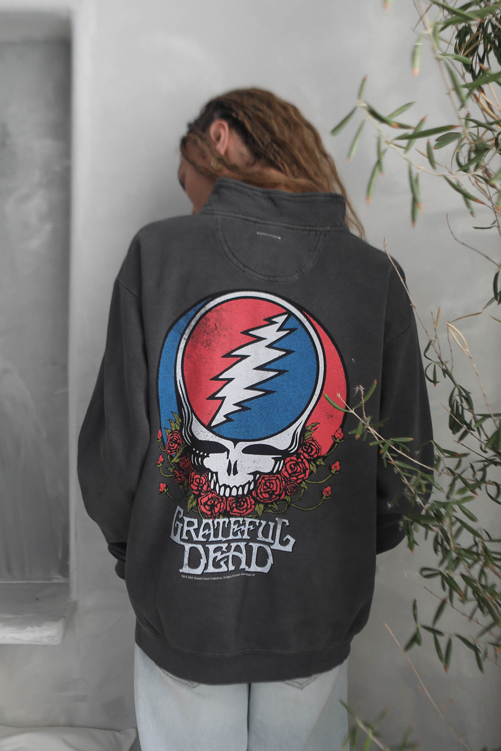grateful dead zip Grateful Dead Zip Sweatshirt Black (top) - shop at us.meeeshop