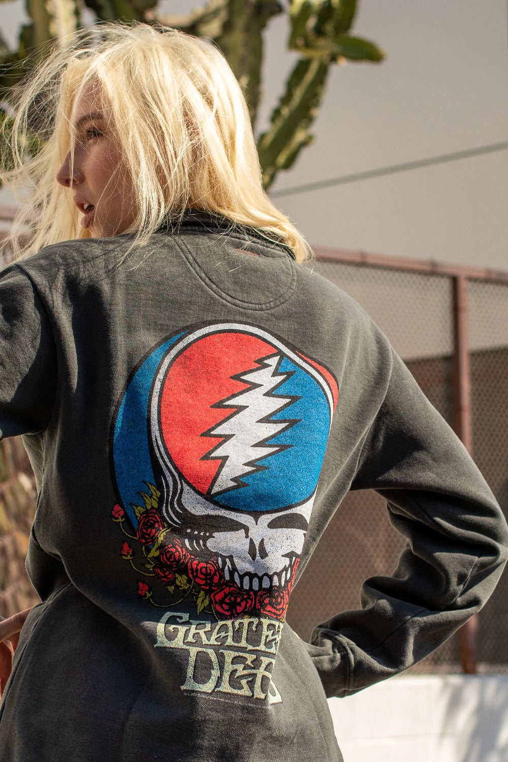 grateful dead zip Grateful Dead Zip Sweatshirt view 9 (top) - shop at us.meeeshop