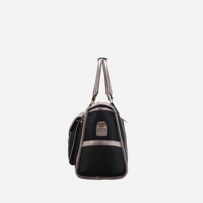Genevieve Weekender Bag in Charcoal Grey view 4