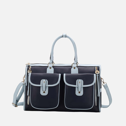 Genevieve Weekender Bag in Navy view 8
