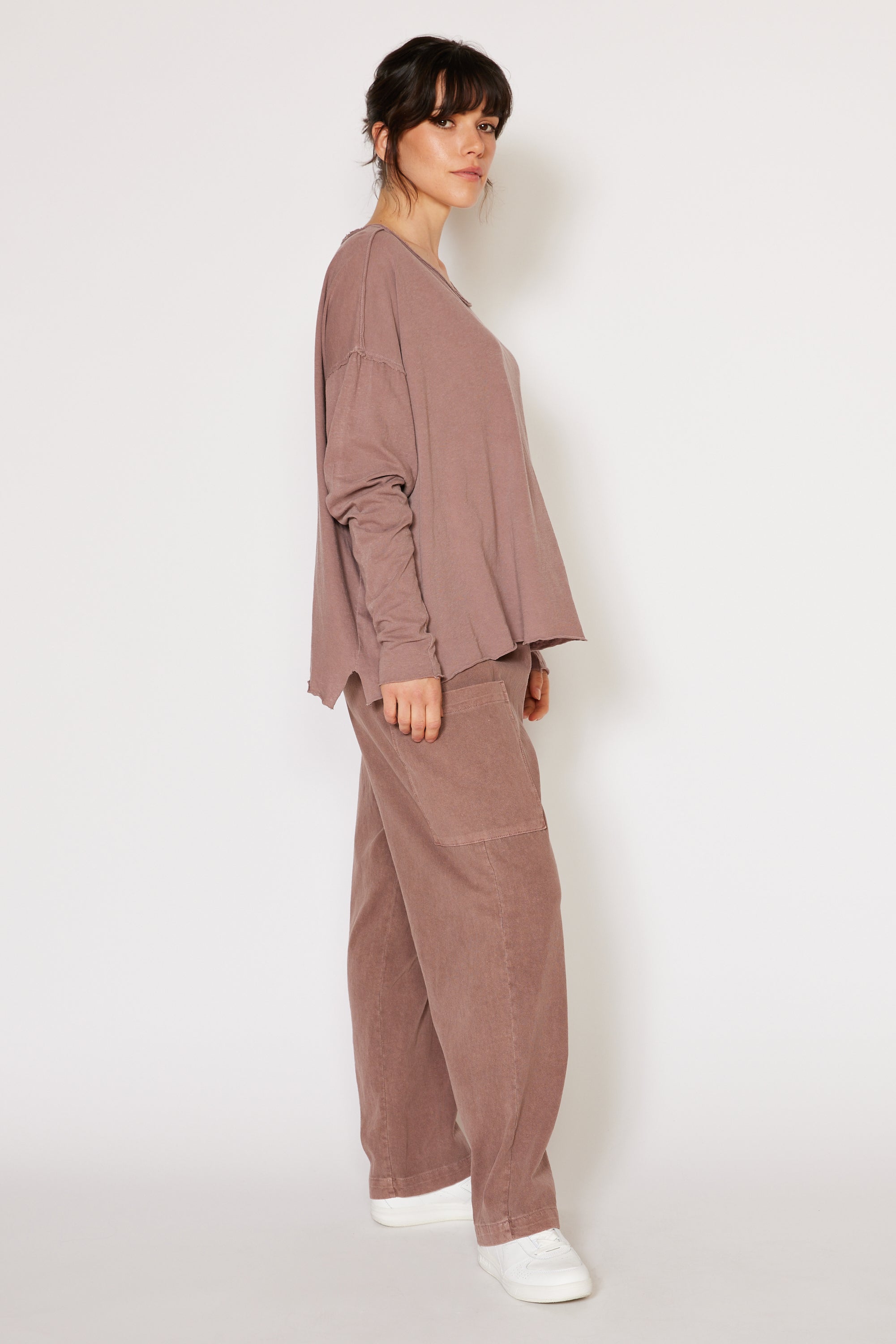 Gia Pant Apricot nectar view 14 (bottom) - gia pants, gia pants set, gia panta stavento - shop at us.meeeshop
