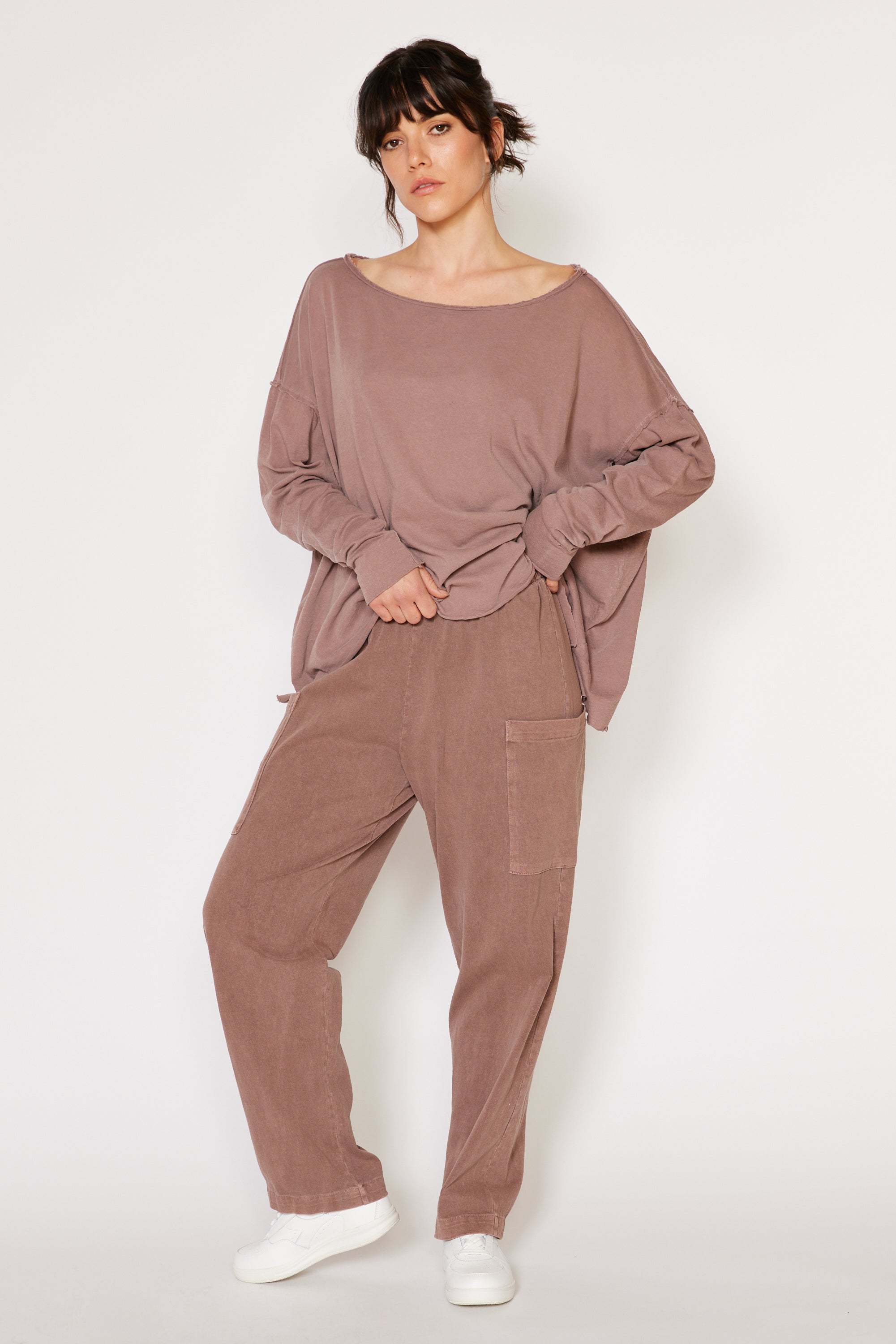 Gia Pant Desert Rose view 16 (bottom) - gia pants, gia pants set, gia panta stavento - shop at us.meeeshop