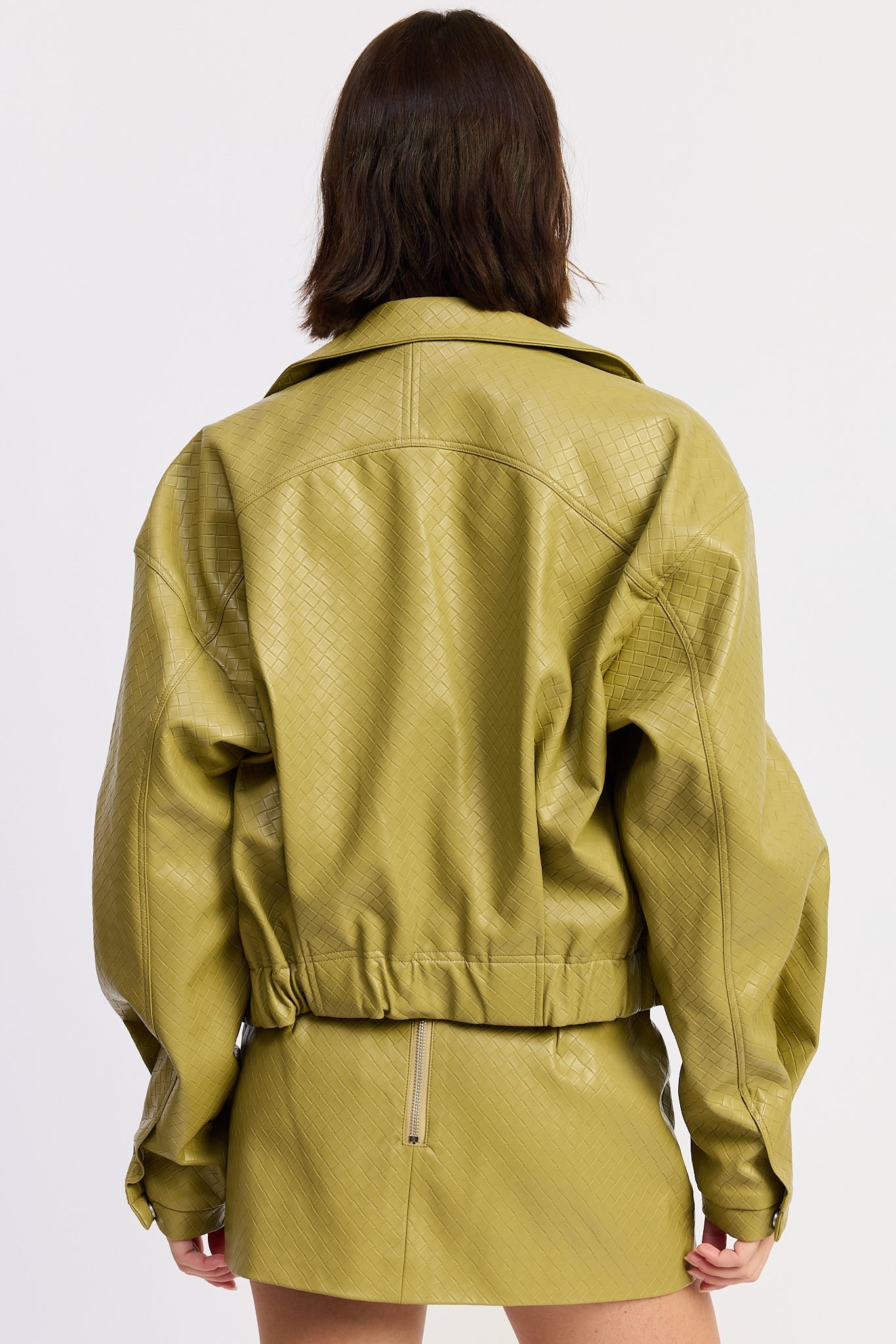 Giana Jacket in Chartreuse view 3 - Gianna Jacket (layer)