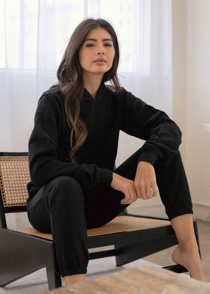 Glee + Co Basic Hoodie Top in S view 6 - Basic Hoodies