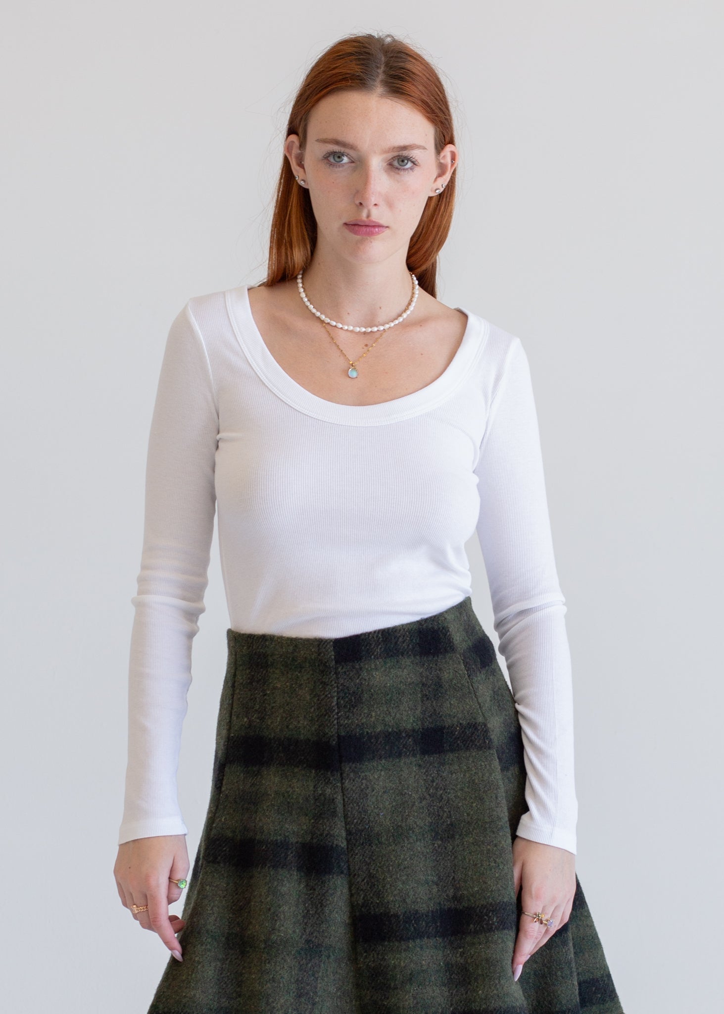 Glee + Co Clover V Neck Long Sleeve Top in XS view 2 - Clover Long Sleeve Top