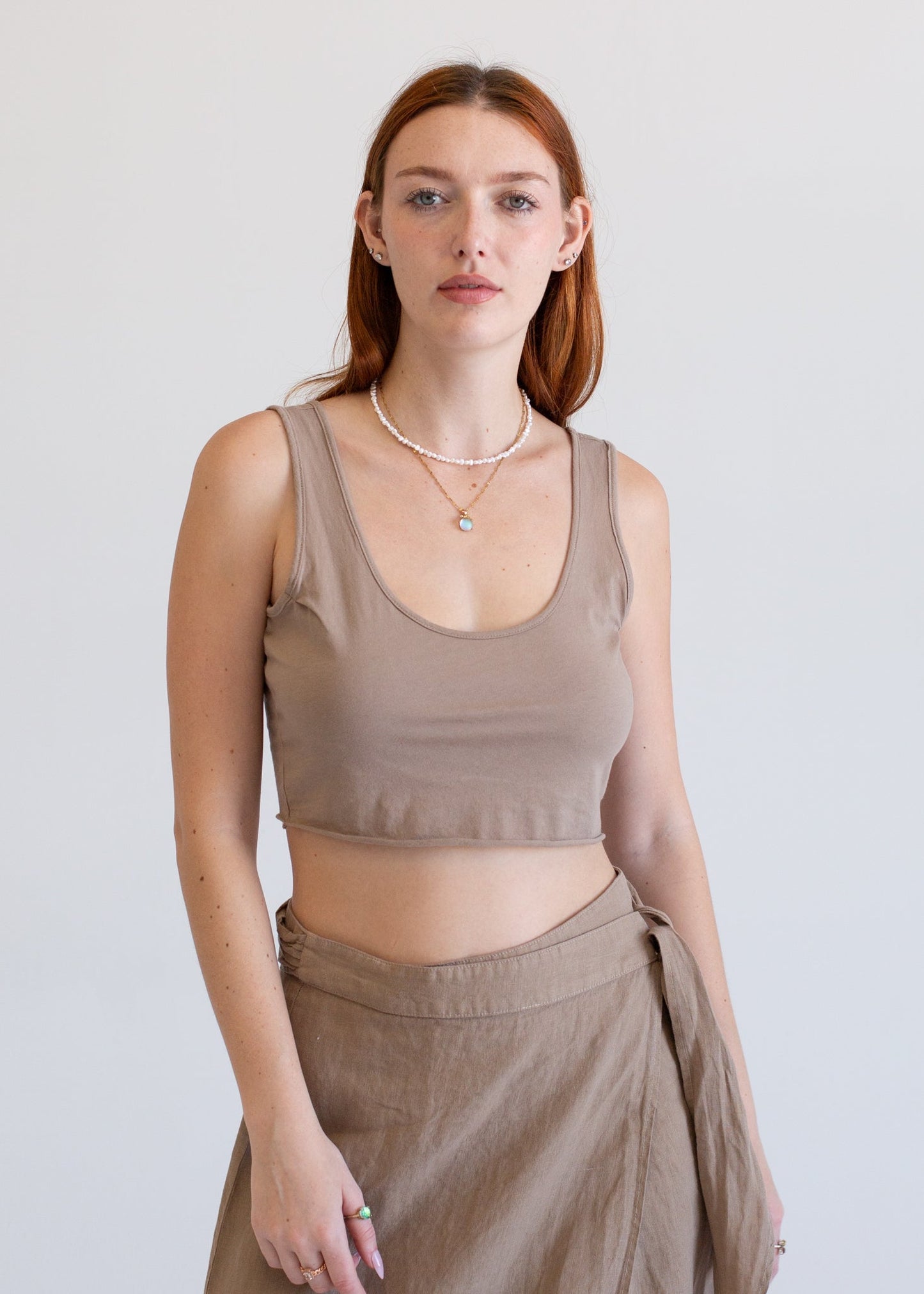 Glee + Co Cutoff Crop Tank in XS view 3 - Crop Cut Off Tank Men (top)
