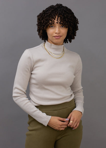 Glee + Co Long Sleeve Mock Neck in XS view 3 - Long Mock Neck Dress (piece)