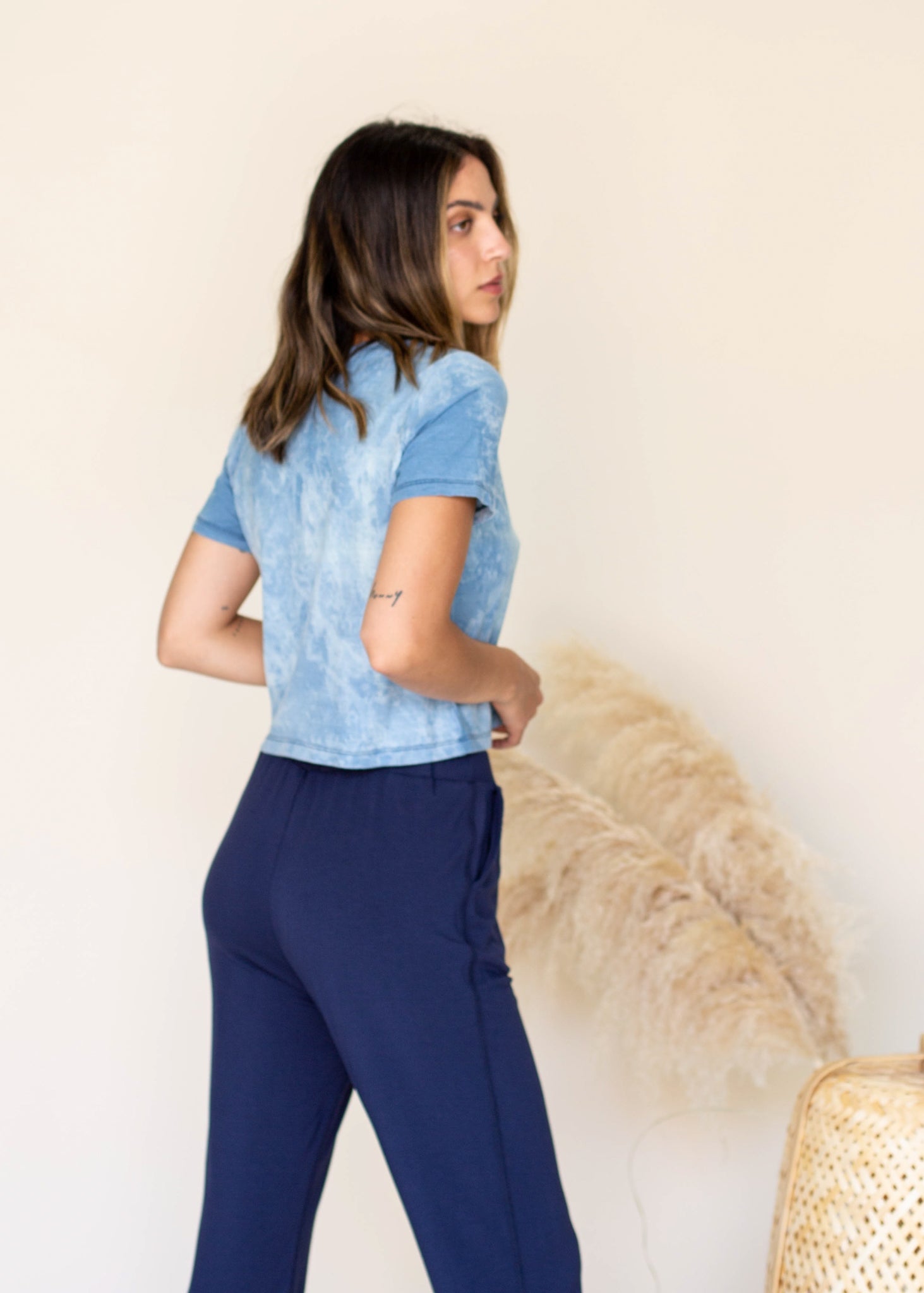 Glee + Co Monet Indigo Tee in S view 4 (top)