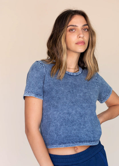 Glee + Co Monet Indigo Tee in XS (top)