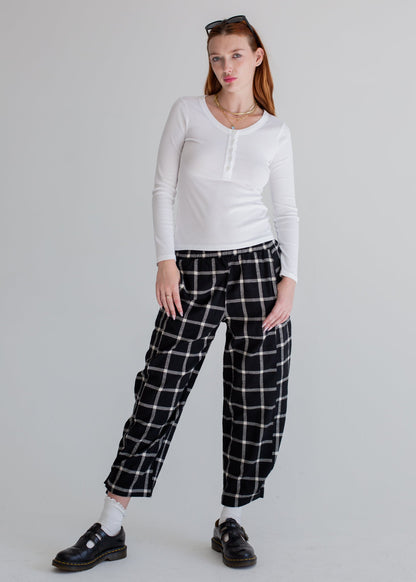 Glee + Co Pull-on Barrel Pant in S view 2 - Pull On Barrel Pants (bottom)