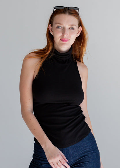 Glee + Co Racerback Mock Neck Tank in M view 5 - Mock Neck Racerback Tank (top)