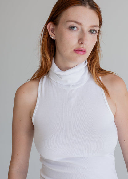 Glee + Co Racerback Mock Neck Tank in S view 3 - Mock Neck Racerback Tank (top)