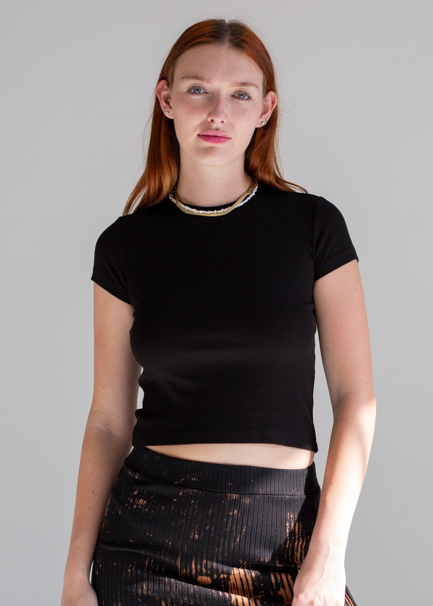 Glee + Co Ribbed Tee in S view 6 - Ribbed Tee Womens (top)