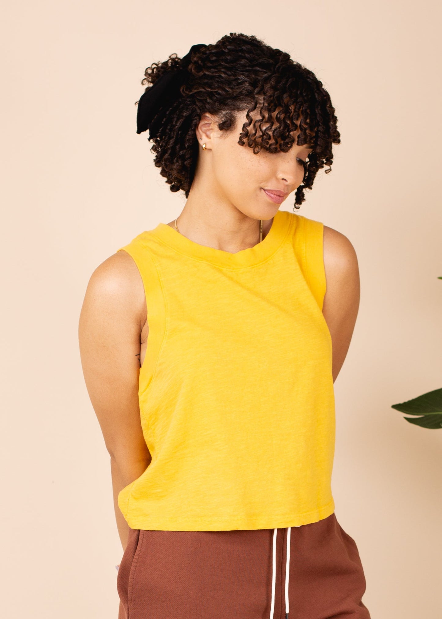 Glee + Co Slub Tank in XS view 7 - Slub Tank Top