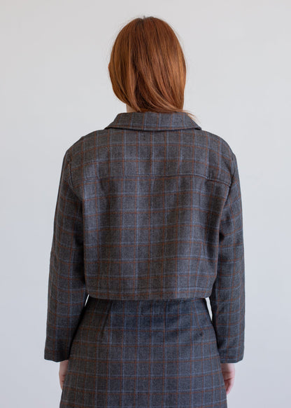 Glee + Co Wool Crop Jacket in M view 3 - Wool Crop Jacket For Women (layer)