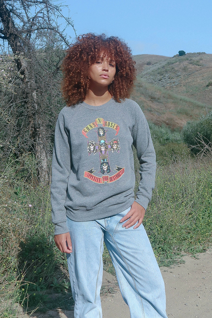 guns roses appetite Guns N Roses Appetite for Destruction Fleece Sweatshirt view 3 (top) - shop at us.meeeshop