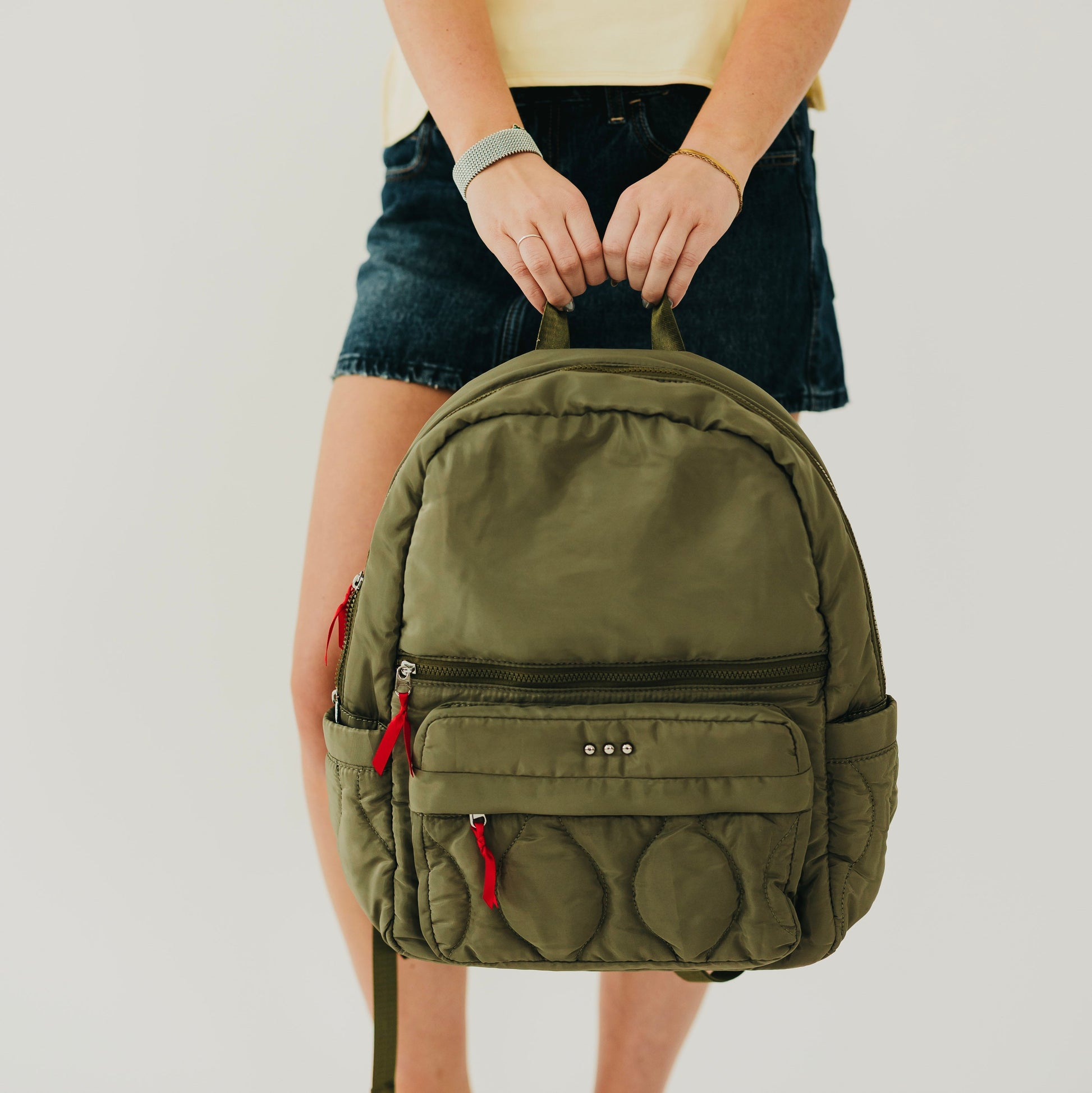 Go-to Organized Puffer Nylon Backpack view 12 (bag)