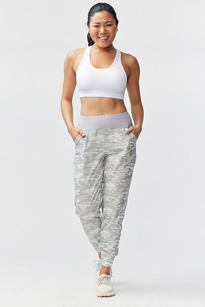 Goal Five Excel Jogger 7/8 Length 28" Pant in Ash Camo view 19 - Length Pant (bottom)