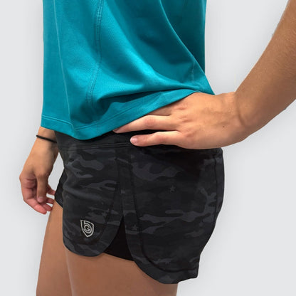 Goal Five Fast & Free Women's Workout Shorts in Black view 6 - Casual Office Outfit - Goal Five Shorts Reviews (bottom)