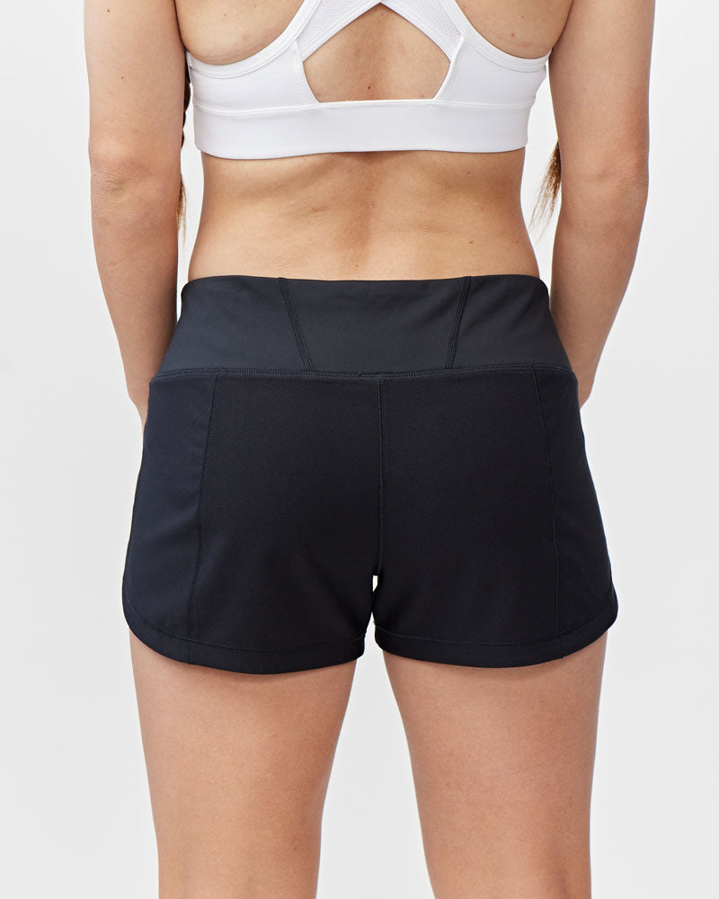 Goal Five Fast & Free Women's Workout Shorts in Black view 7 - Casual Office Outfit - Goal Five Shorts Reviews (bottom)