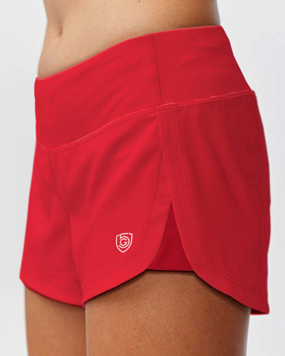 Goal Five Fast & Free Women's Workout Shorts in Hot Coral - Casual Office Outfit - Goal Five Shorts Reviews (bottom)