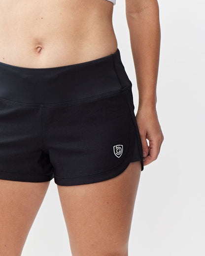Goal Five Fast & Free Women's Workout Shorts in Multi Stripe view 12 - Casual Office Outfit - Goal Five Shorts Reviews