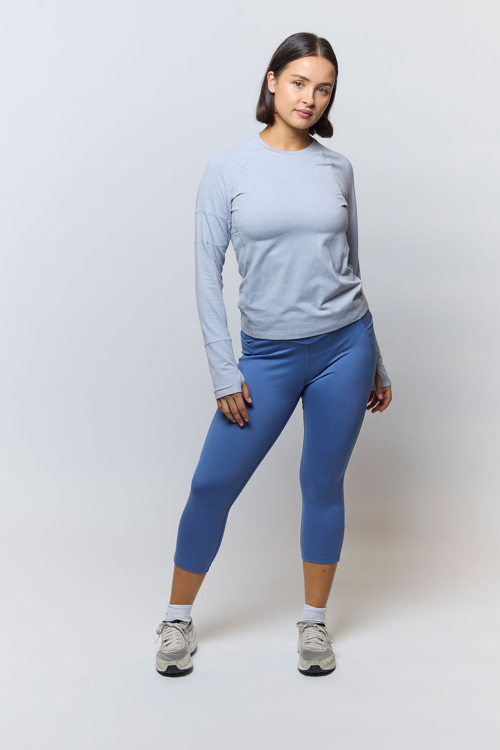 Goal Five Foudy 2.0 Women's Long Sleeve Athletic Top in White view 12 - Goal 5 Top