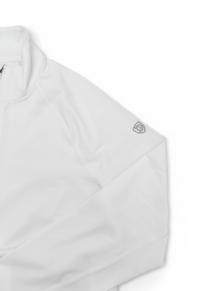 Goal Five Foudy Mid-weight Long Sleeve ½ Zip Top in Hot Coral view 13 - Goal 5 Top