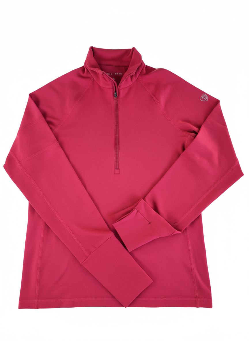 Goal Five Foudy Mid-weight Long Sleeve ½ Zip Top in Carbon view 4 - Goal 5 Top