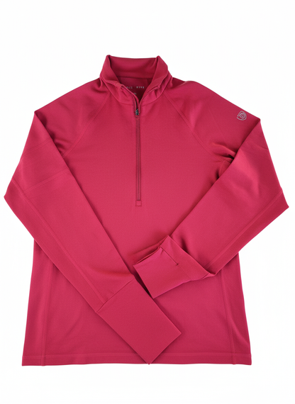 Goal Five Foudy Mid-weight Long Sleeve ½ Zip Top in Carbon view 4 - Goal 5 Top