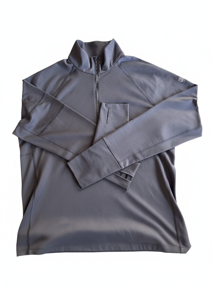 Goal Five Foudy Mid-weight Long Sleeve ½ Zip Top in Carbon view 6 - Goal 5 Top