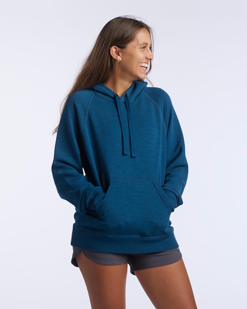 Goal Five Freasy Women's Relaxed Fit Hoodie Top in Dark Teal - Goal Five Shirt