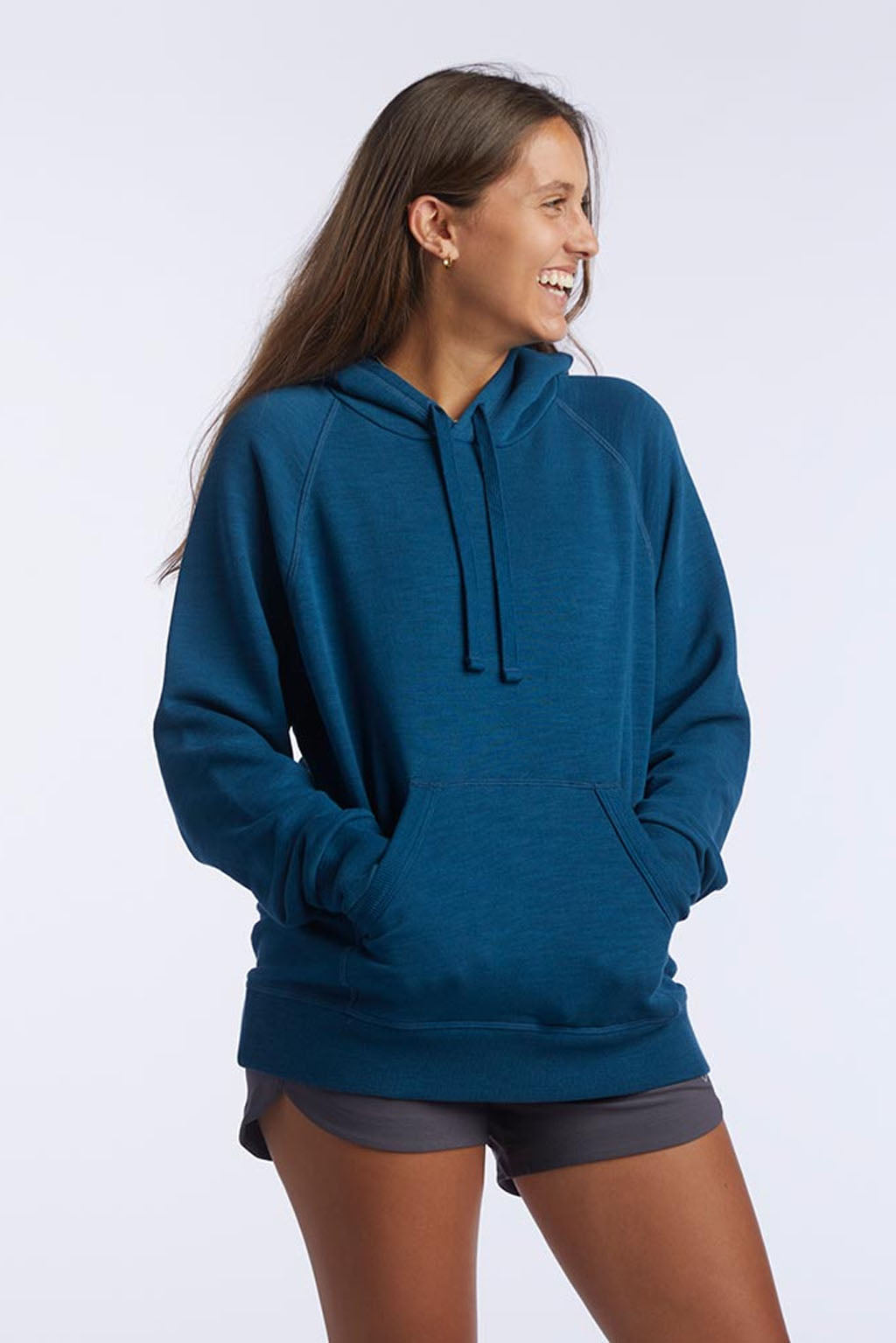 Goal Five Freasy Women's Relaxed Fit Hoodie Top in Cinnabar view 7 - Goal Five Shirt