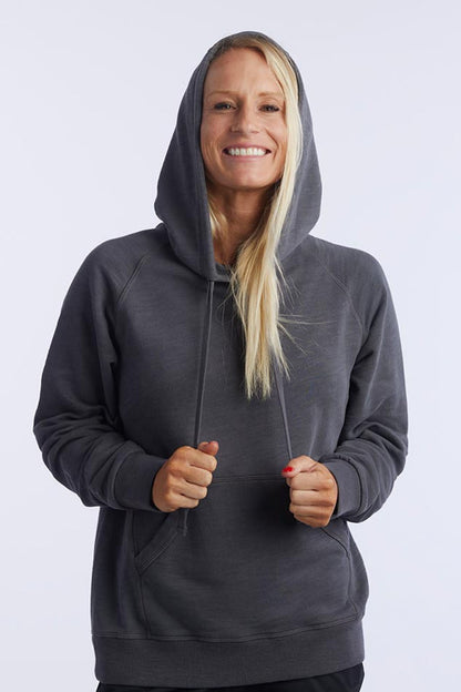 Goal Five Freasy Women's Relaxed Fit Hoodie Top in Cinnabar view 9 - Goal Five Shirt