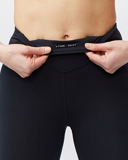 Goal Five Go Again Women's Cropped Leggings Length 21" in Coastal view 12 - 21 Goal (bottom)