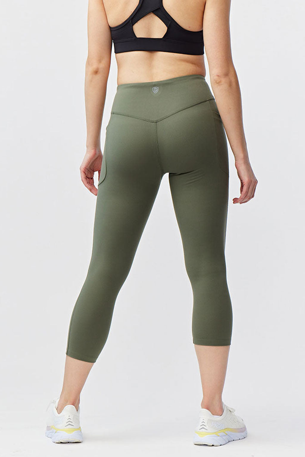 Goal Five Go Again Women's Cropped Leggings Length 21" view 20 - 21 Goal (bottom)