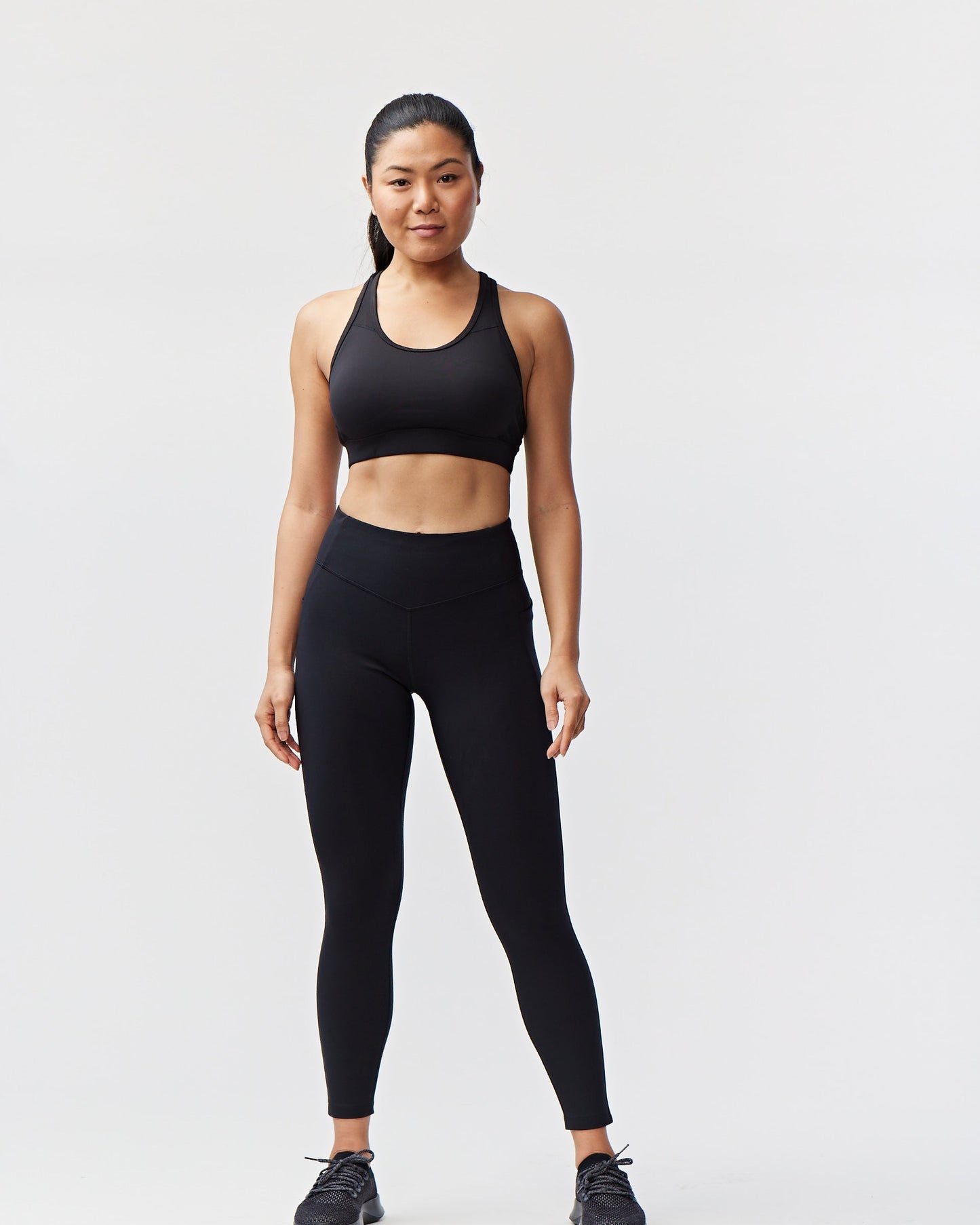 Goal Five Go Again Women's Full Length Legging in Black view 10 (bottom)