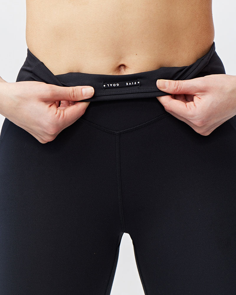 Goal Five Go Again Women's Full Length Legging in Black view 7 (bottom)