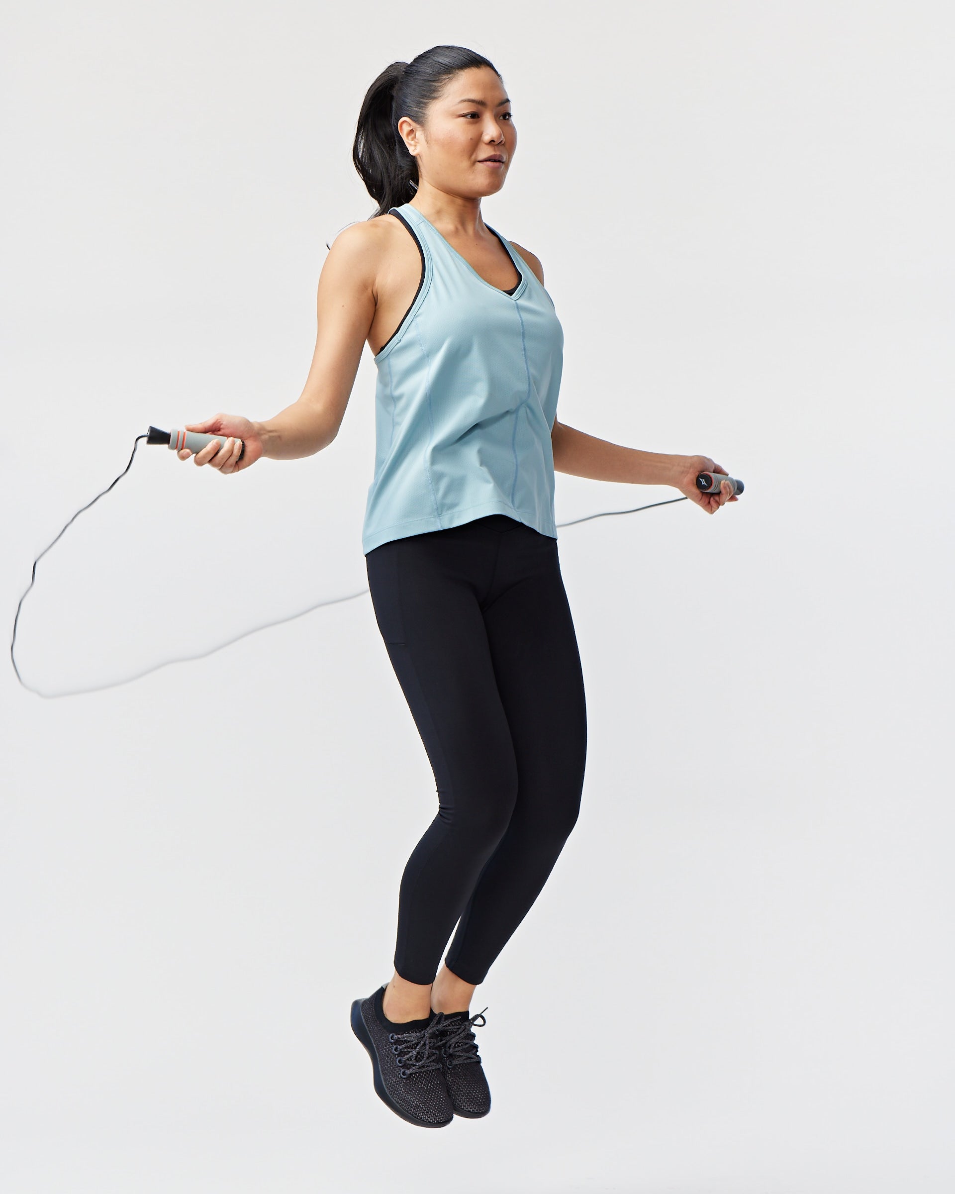 Goal Five Go Again Women's Full Length Legging in Coastal view 4 (bottom)