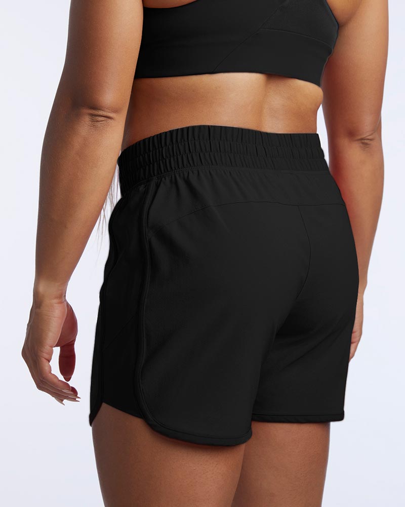 Goal Five Indie Women's Sport Shorts in Black view 2 - Goal Five Shorts Reviews (bottom)