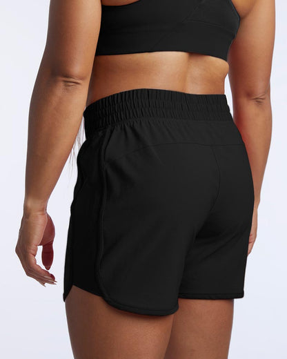 Goal Five Indie Women's Sport Shorts in Black view 2 - Goal Five Shorts Reviews (bottom)